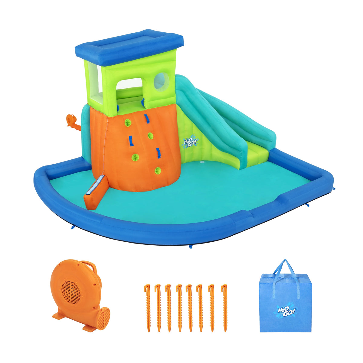 H2OGO! HydroHangout Kids Inflatable Water Park 8'5" | Bestway