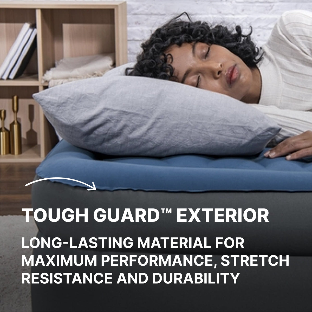Bestway Tough Guard Air Mattress Queen 18" with Built-in AC Pump | Bestway