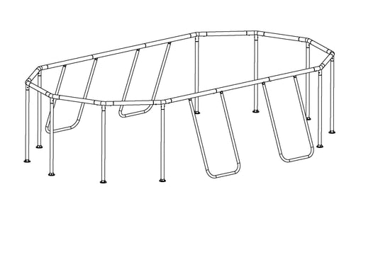 Steel Pro MAX and Power Steel 16' x 10' x 42" Oval Above Ground Pool F | Bestway