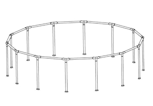 Steel Pro MAX 15' x 42" & 15' x 48" Above Ground Round Pool Frame Set | Bestway