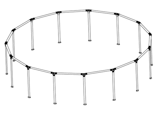 Steel Pro MAX 15' x 42" & 15' x 48" Above Ground Round Pool Frame Set | Bestway
