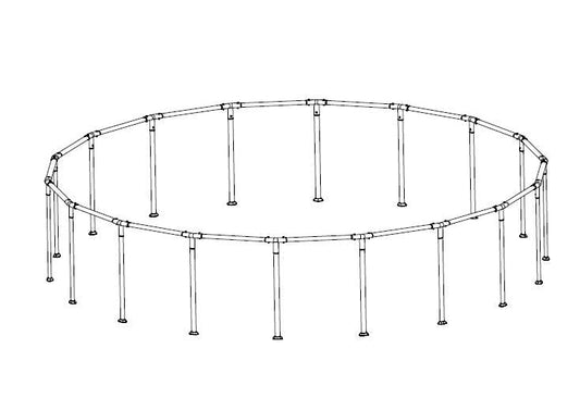 Coleman Power Steel 18' x 48" Above Ground Round Pool Frame Set Replac | Bestway