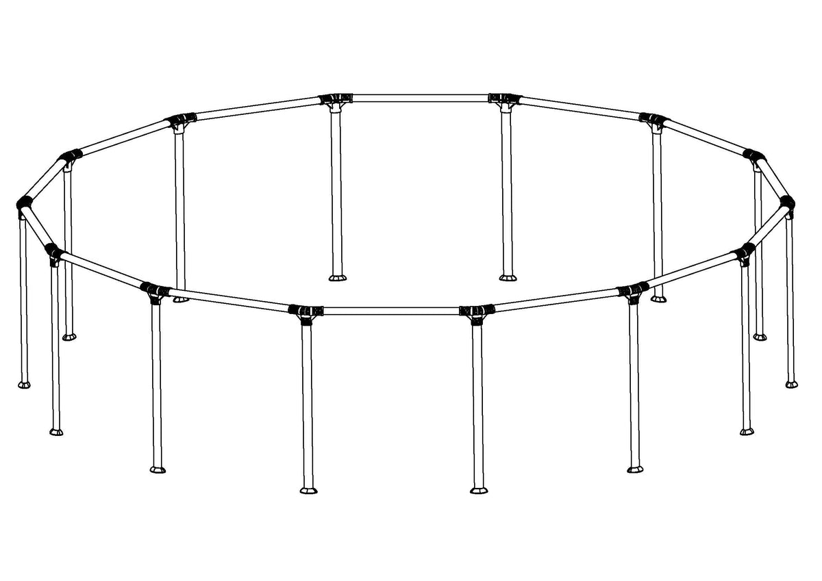 Steel Pro MAX 14' x 48" Above Ground Round Pool Frame Set Replacement, | Bestway